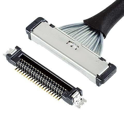 Micro Coaxial Cable 20380 50P Connector  20380-050T-06 Lvds 0.4mm Pitch