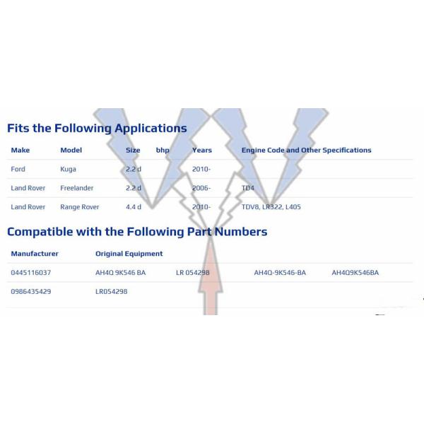 BOSCH GENUINE PIEZO FUEL INJECTOR 0445116037 0445116074 0986435429 FOR LAND ROVER LR054298 AND FORD AH4Q-9K546-BA