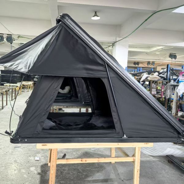 Aluminum 3 Person Rooftop Tent Hard Shell Pop up Waterproof HardShell Roof Top Tent for Truck Jeep Car Canopy Tent with Poles