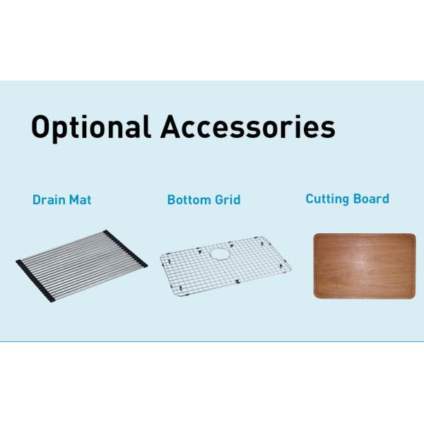 Durable Single Bowl Stainless Steel Farmhouse Sink 33 Inch With SS 304 Material