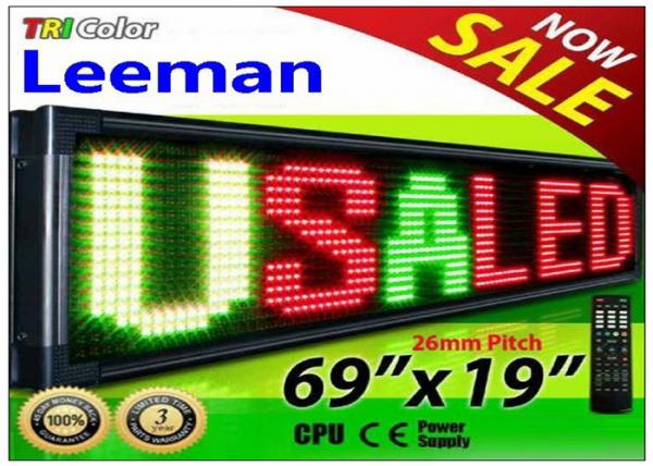 Outdoor Programmable LED Signs Multi Language , Wireless LED Scrolling Message Display Board