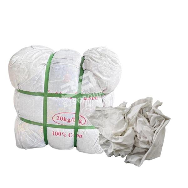 secondary shirt White Knitting Cotton wiping  Cleaning Rags