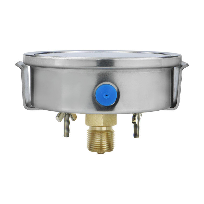 Clamp Type Design 100mm Axial Hydraulic Oil Pressure Gauge for Precise Measurements