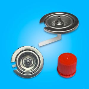 Клапан брызг аэрозоля клапана газового баллона 227г олова пустой с красным собранием крышки