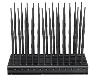 Jammer do sinal da frequência ultraelevada 5G do VHF das antenas 44W do telefone celular 24