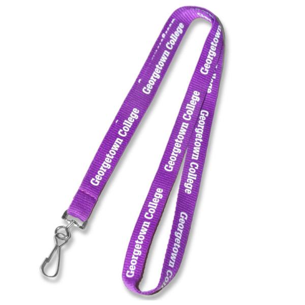 Polyester Double Bulldog Clip Lanyards Promotional Customised Lanyard Card Holder