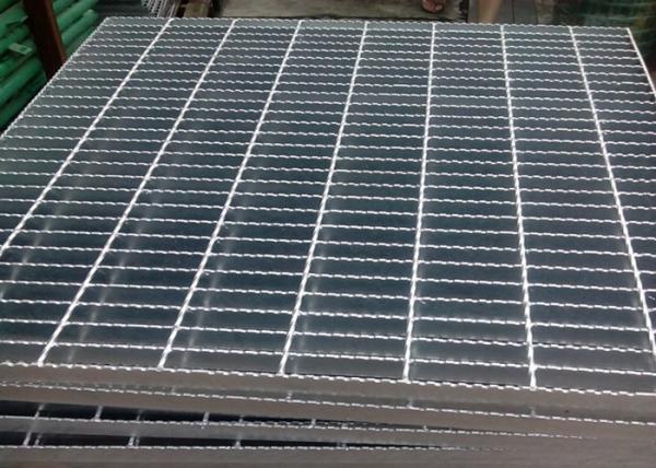 Anti Skid 100mm Catwalk Steel Grating Pressure Locked For Footbridge