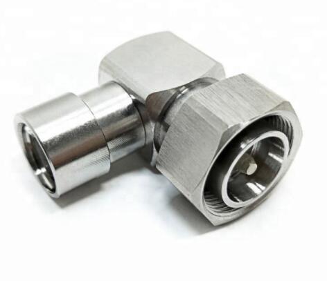 1/2 Feeder Cable Connector 4.3/10 L20 Mini Din Male Plug Right Angle Type