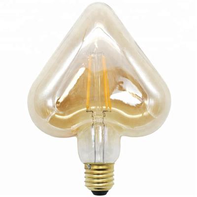 forme l'épousant romantique de coeur d'amour des ampoules 110mm de filament de 110mm Edison