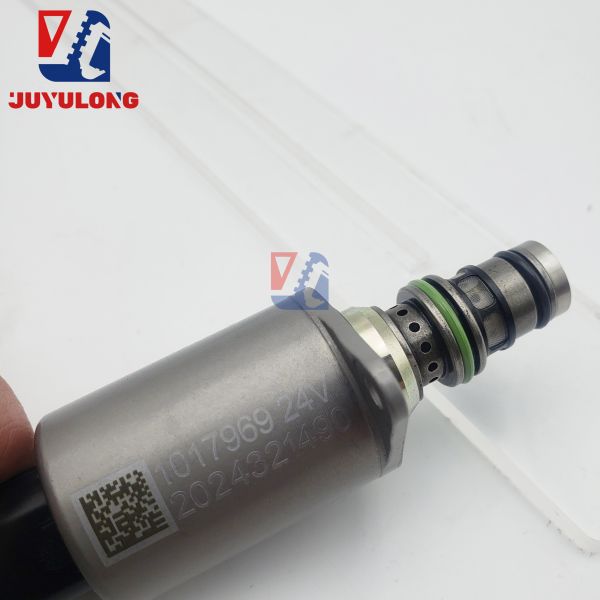 JUYULONG Hydraulic Pump Solenoid Valve 1017969 24V for Sany Excavator SY215 SY325 Construction Machinery Parts