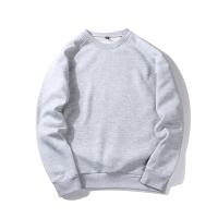 Pull molletonné vide surdimensionné de Hoodies d'ouatine de coton aucun cou rond de poche