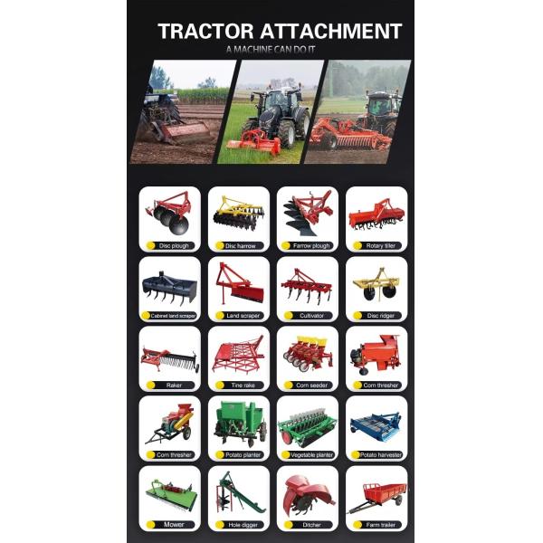 Convenient Maintenance 4 Wheel Drive Garden Tractor Walking 30 Hp Mini Tractor