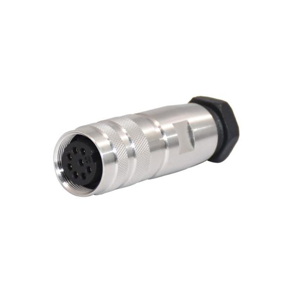 10A M16 200V Metal Screw Assembly Connector 2P 3P 4P Female Straight