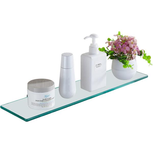 Material de aço inoxidável estilo de design moderno banheiro de canto prateleira de vidro para prateleiras