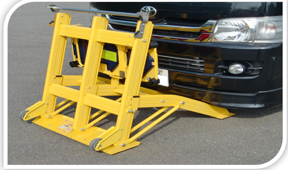 Lightweight Foldable Anti Ram Vehicle Barrier with Built-in Wheels for Quick Relocation