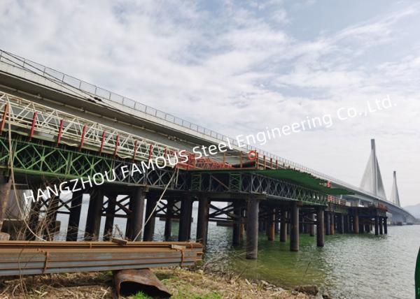High Load Capacity Steel Bailey Bridge with Low Maintenance Galvanized Surface Treatment