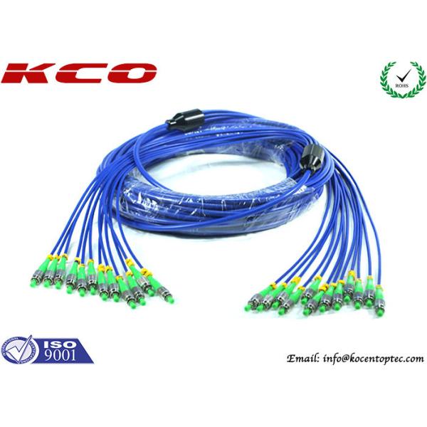 SM FC to FC Armored Fiber Optic Patch Cord Simplex 12 Cores For FTTH LAN