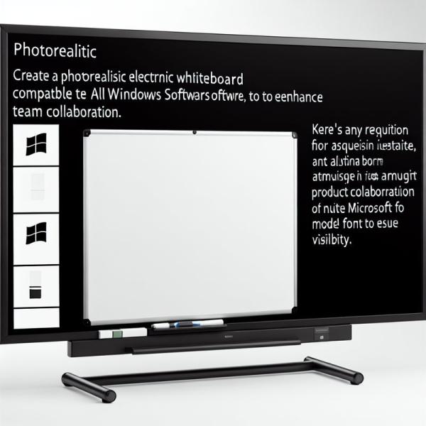 Améliorez votre collaboration en équipe avec notre tableau blanc électronique compatible avec tous les logiciels Windows