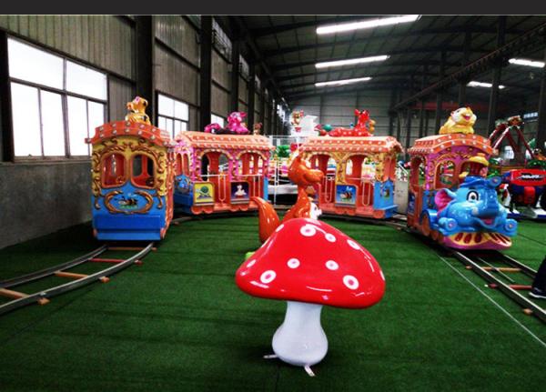 Indoor / Outdoor Tourist Train Rides Kids Mini Elephant Rail Train HFDX01