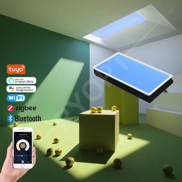 Surface Mounted LED Artificial Skylight For Homes Offices Commercial Outdoor Lighting In White