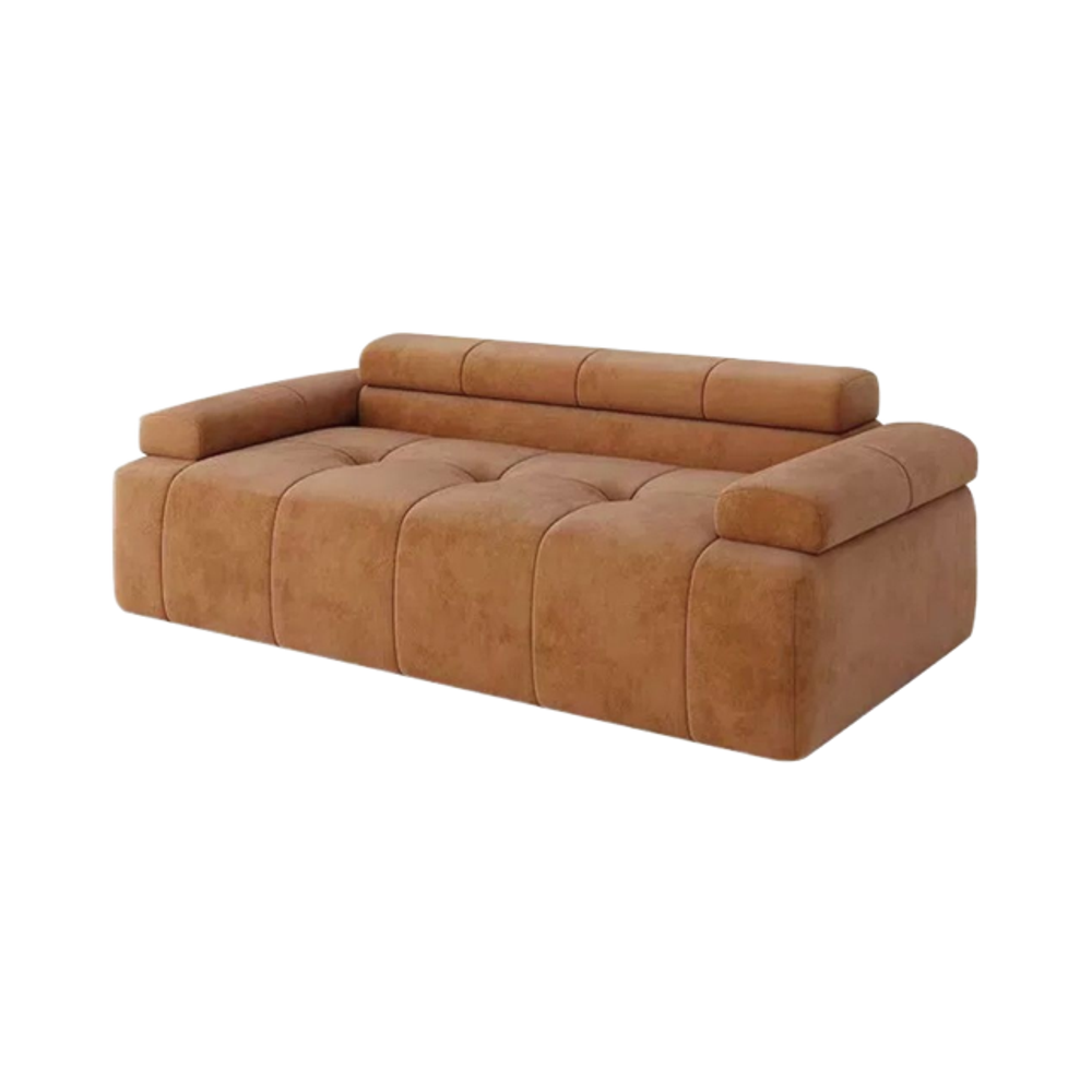 Modern Minimalist Large 3-Seater Modular Sofa High Strength Foam Filled Sponge Vacuum Compression for Villa School Living Room