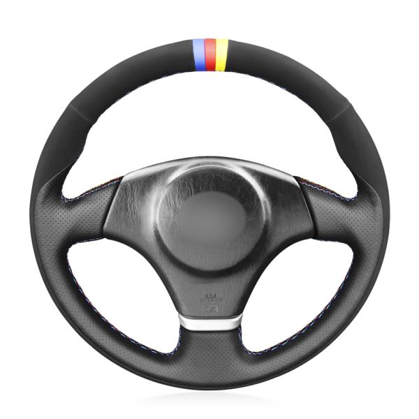 MEWANT For Toyota RAV4 Celica Matrix MR2 Supra Voltz Caldina MRS Corolla Diy Hand Stitch Suede Leather Steering Wheel Cover Wrap