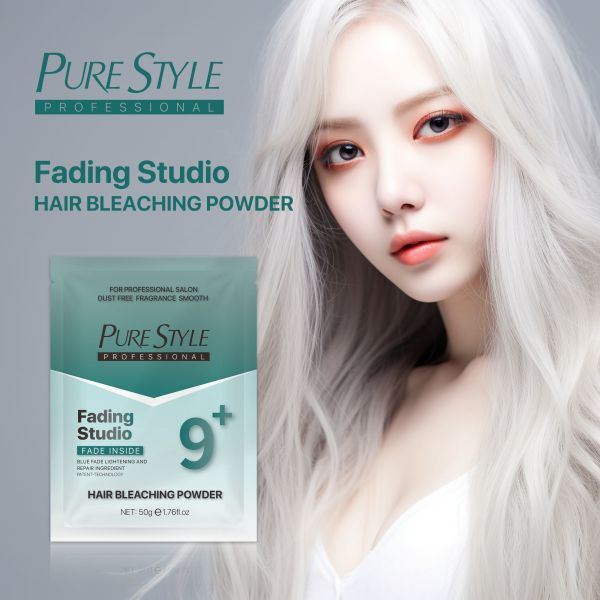 Home Dust-Free 50g Hair Bleaching Powder Blue Hair Color Powder Herbal Formula OEM Hair Dye Factory Wholesale