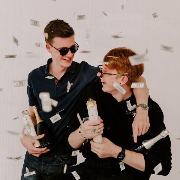 Money Confetti Handheld Party Supplies Confetti Cannon with Custom Logo Iron Bottle