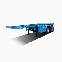 2 essieux en tandem 40 pieds de conteneur remorque squelettique avec essieu BPW 12t et airbag suspension de ressort