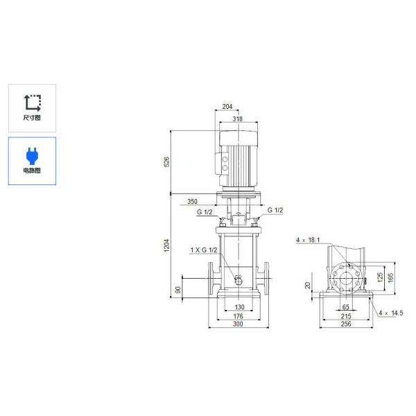 Grundfos CR 20-17 Stainless Steel Vertical Centrifugal Water Pump Industrial High Pressure Centrifugal Pumps Water Treatment Pump Multi-Stage Booster Water Pump
