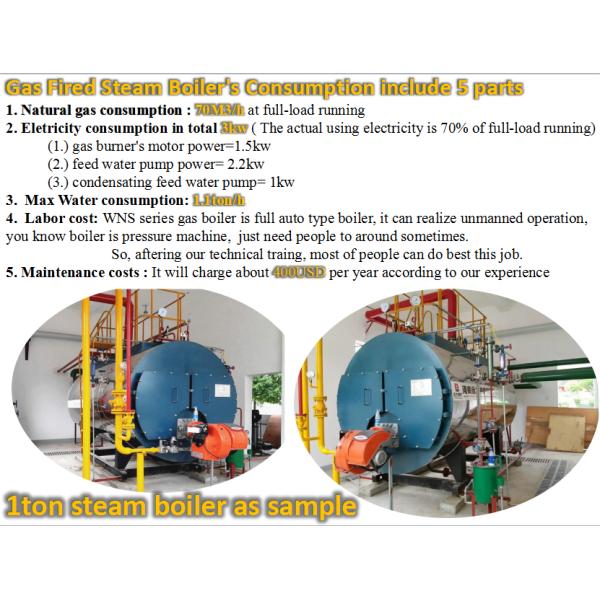 Full Automatic Control Natural Gas Steam Boiler In Cement Industry ISO9001