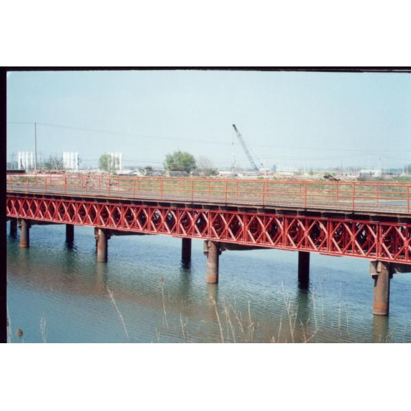 Cb250 Prefabricated Steel Bailey Suspension Bridge Length 25-87.6m