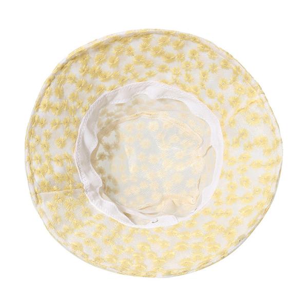 Summer Breathable Flower Lace Fisherman Hat Small Daisy Bucket Hat For Women