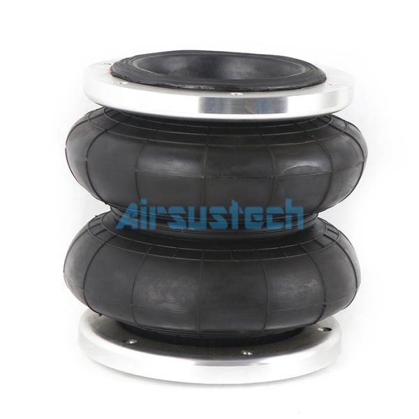 Aluminum Flange Ring Air Spring 2B120-17F Double Convoluted Air Bag Shocks 6-M6
