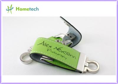 Chaud ! ! ! Disque dur à mémoire flash en cuir d'USB avec le logo imprimé libre