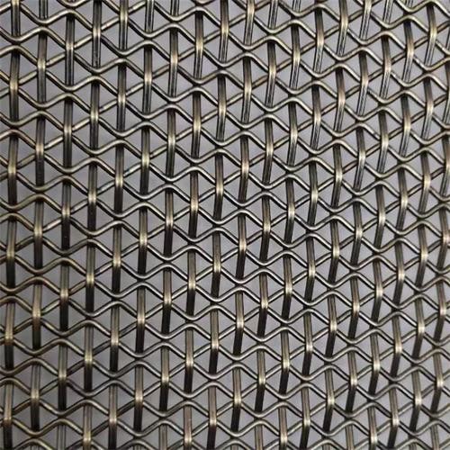 Durable Facade Stainless Steel Customized Decorative Crimped Woven SS304 Mesh Metal Decorative Mesh