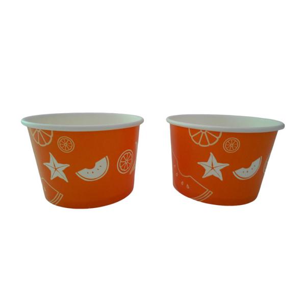7 Oz Paper Ice Cream Cup Wood Pulp Food Grade PE Coated Paper Cup