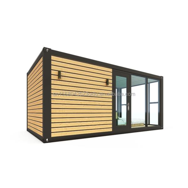 Customized Color Modern Luxury Tiny 20ft 40ft Prefab Wooden House Mobile Light Steel Container Prefabricated Home Apartment for Outdoor