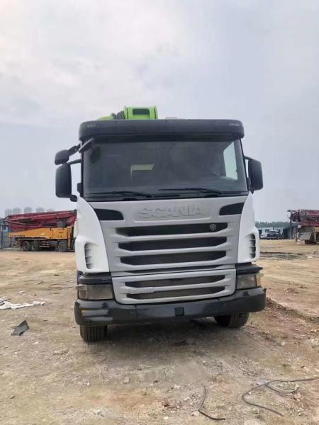 Refurbished Used Concrete Mixer Pump 200 M3/h With Scania Chassis