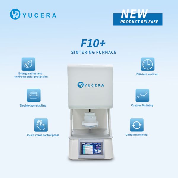 Yucera Dental Sintering Furnace with Programmable PID Auto Control MoSi2 Heating Element and 0-1700℃ Working Temperature