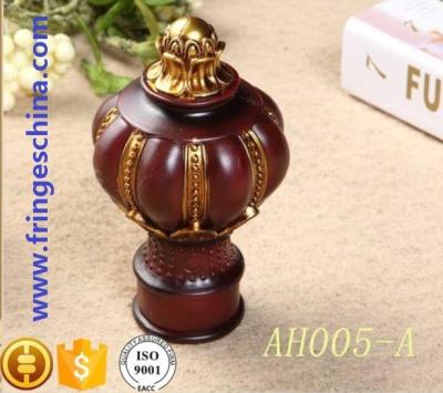 Classical delicate PP plastic curtain rod finials for home decoration