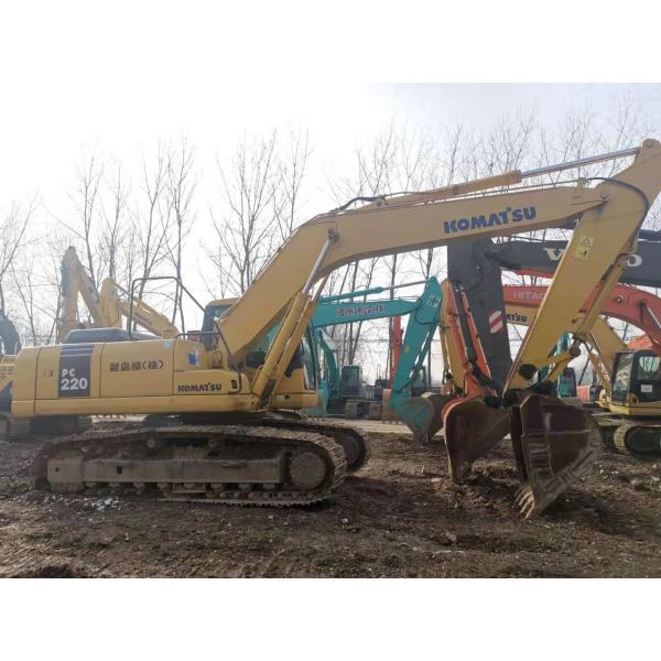 22T 3015mm PC220-7 Second Hand Komatsu Excavator