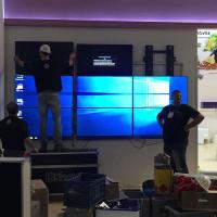 parede video do LCD da moldura da polegada 3X3 1.8mm do painel 46 de 280W LG