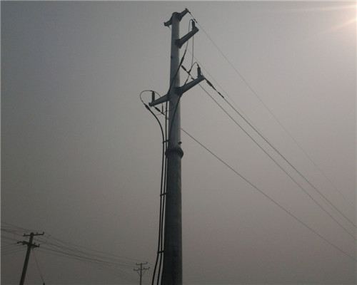 10 - 500kv Galvanized Steel Pole Electrical Power Pole Transmission Tower