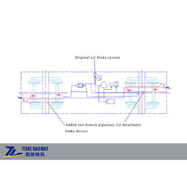 50kg/m Rail Wagon Detective Air Brake Parts Mechanical Derailment Detector