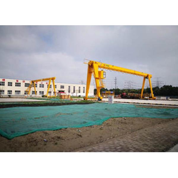 Double Girder Industrial Gantry Crane , Electric Rail Mounted Gantry Crane