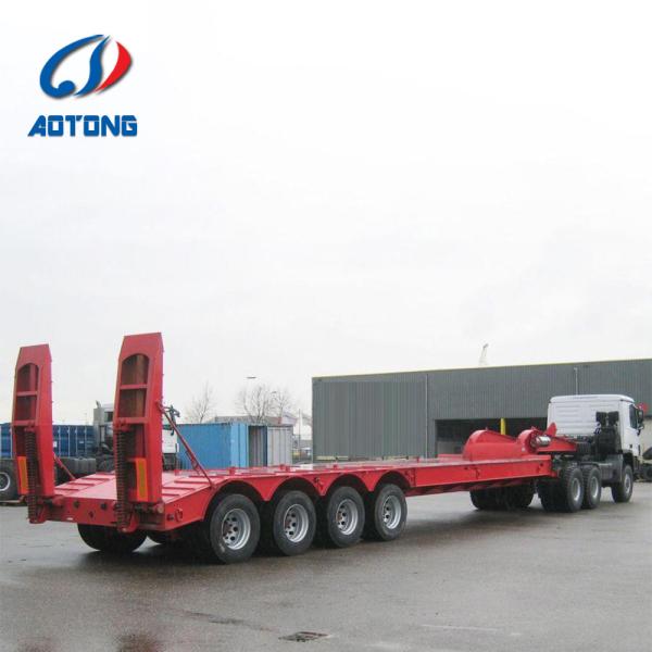 120 tonnes 3/4/5/6/7/8 essieux bas lit bas garçon semi-remorque avec suspension mécanique Dolly
