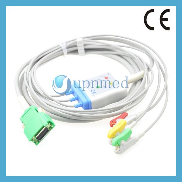 OPV-1500 Nihon Kohden 20pin ECG cable with 3 lead wires