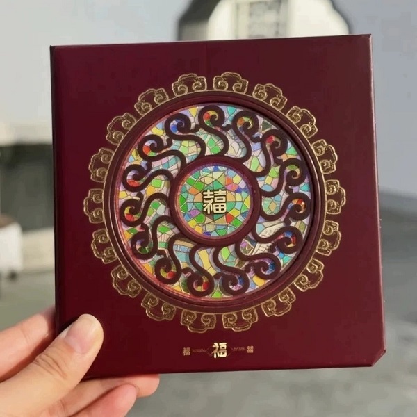 Chinese Window Hollow Hardcover Notebook And Stamp Album For Tourism Souvenirs
