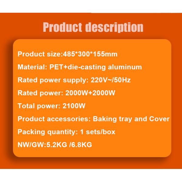 Водостойкая керамическая панель электрическая индукционная плитка для домашнего и наружного использования